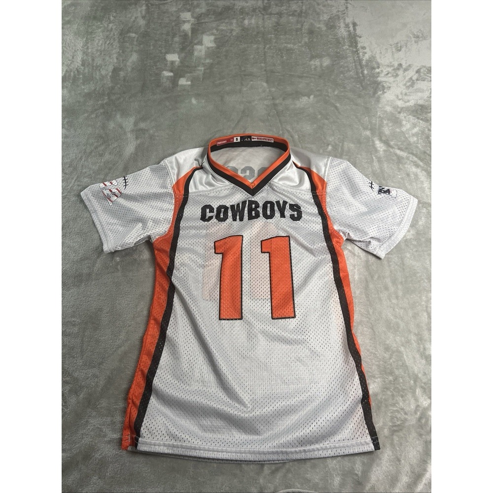 FNA Youth Jersey Small Orange Gray  Micah Parsons #11 Dallas Cowboys Football